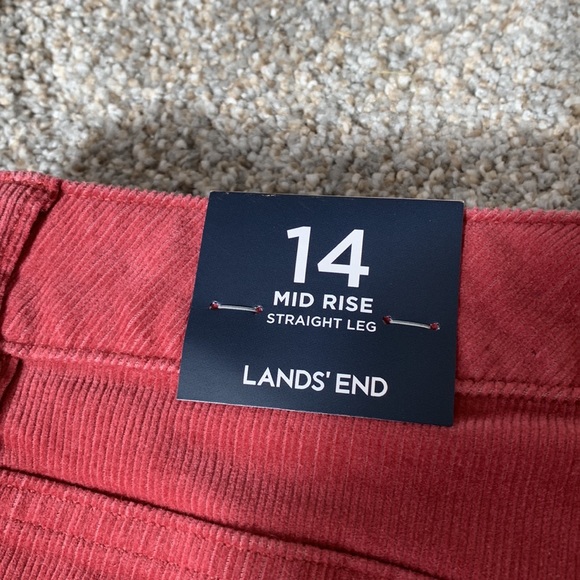 NWT Lands’ End Mid Rise Straight Leg Corduroy Jeans - Picture 9 of 10